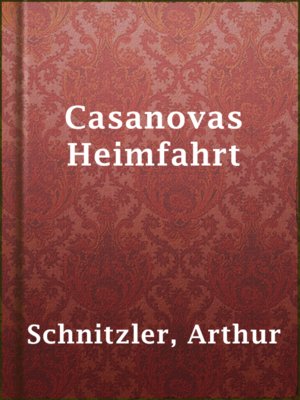 Casanovas Heimfahrt - ebook